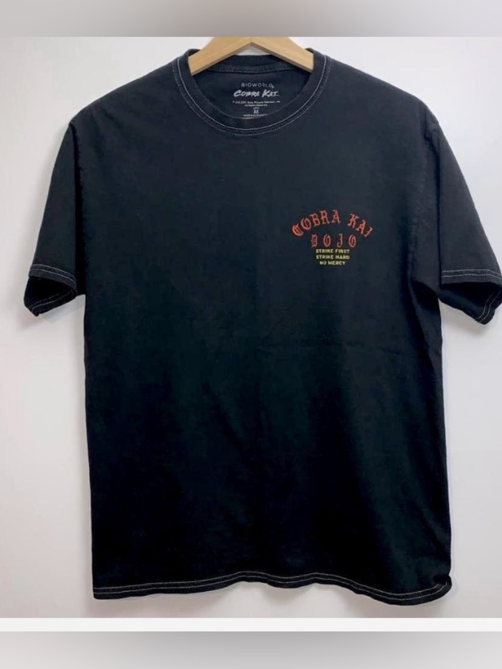 Bioworld Cobra Kai Karate Short Sleeve Black Tee